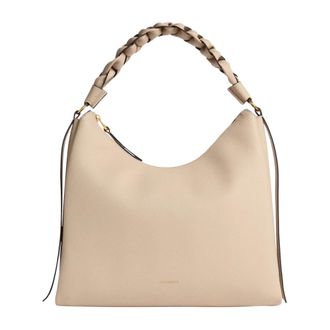 Coccinelle Boheme Grana Double Hobo Bag - Dames - Handtassen - Beige - ONE Size - Katoen - Tassen