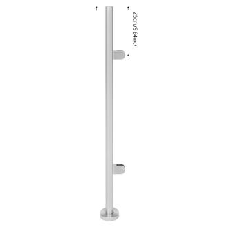 OEM Poste De Barandilla De Seguridad, Acero Inoxidable 316, Apto Para Paneles De Vidrio, Color Plata