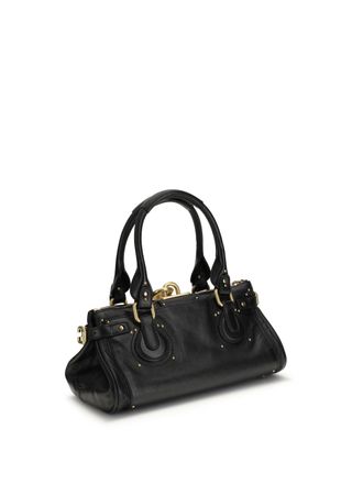 Chlo&eacute; Womens Paddington Bag Black Leather Buffalo Shoulder