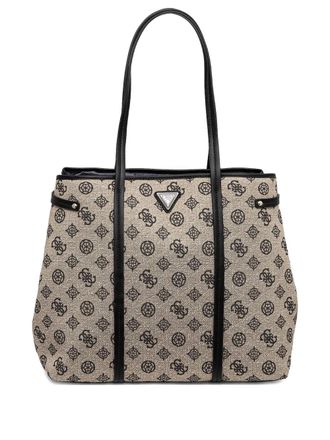 Guess Co Beyza tote bag - women - Cotton/Polyester - One Size - Neutrals