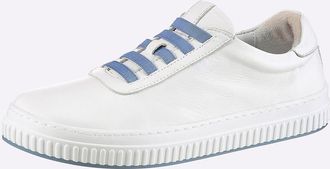 Andrea Conti Sneaker ANDREA CONTI, Damen, Gr. 36, wei&szlig;, blau, Glattleder, Leder, Rindsleder, Schuhe Sneaker