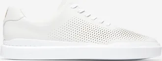 Cole Haan Mens GrandPr&oslash; Rally Laser Cut Sneakers - White Size 10.5