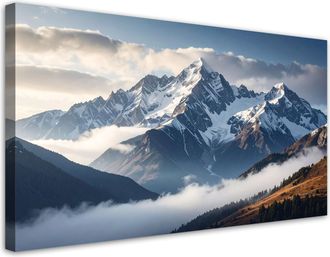 Feeby Impresi&oacute;n De Imagen, Monta&ntilde;as Invierno Paisaje Naturaleza, 120x60