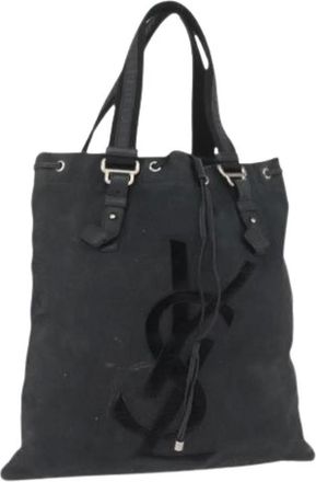 Saint Laurent Pre-owned Tote Bags, female, Black, Size: ONE SIZE Pre-owned Vintage Tote Bag