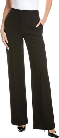 Adam Lippes Pintuck Wide Leg Wool Trouser