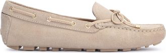 Kazar Dames comfortabele en tijdloze nubuck mocassins - Dames - Bootschoenen - Beige - 36 EU - Leer - Schoenen