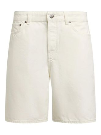 12 Storeez boyfriend denim shorts - women - Organic Cotton - 26 - White