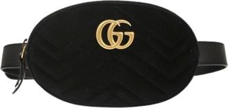 Gucci Pre-owned Belt Bags, female, Black, Size: ONE SIZE Pre-owned Gg marmont belt bag