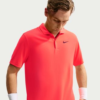Nike Mens Court Dri-FIT Tennis Polo in Red | DH0857-635
