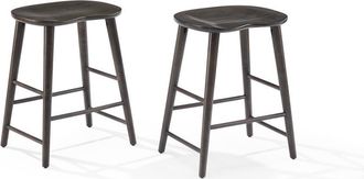 Crosley Furniture Maddox 2-Piece Counter Height Bar Stool Set- 2 Stools