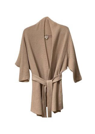 Armani Cashmere & Wool Belted Cardigan Size L