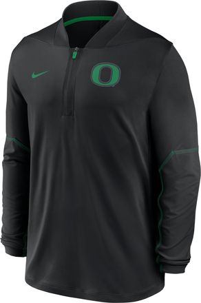 Nike Oregon Sideline Nike Mens Dri-FIT College 1/2-Zip Top in Black | 03BA08ZEUON-UCQ