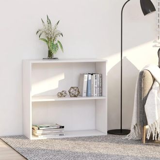 vidaXL Estanter&iacute;a De Madera De Ingenier&iacute;a Blanca 80x30x76,5 Cm Vidaxl