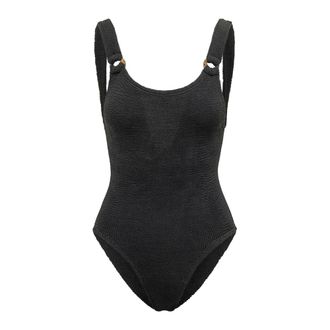 Hunza G One-piece, female, Black, Size: ONE SIZE Domino Swim