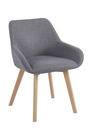 Regalos Miguel Sillas Comedor - Silla Venly Tela - Gris Oscuro