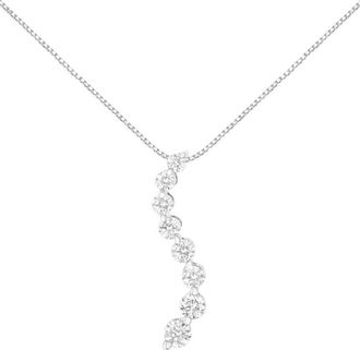 House of Brilliance Haus Of Brilliance 14K 3.00 Ct. Tw. Diamond Pendant Necklace