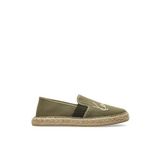 Kenzo Signature Espadrilles in Canvas - Heren - Espadrilles - Groen - 44 EU - Katoen - Schoenen