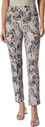 Joseph Ribkoff Snake Print Slim Trousers In Beige Multi