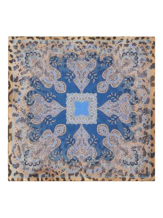 Etro Fazzoletto da taschino con stampa paisley - Blu