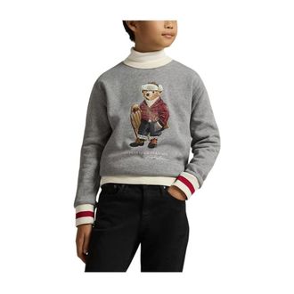 Polo Ralph Lauren Kids Sweatshirts, male, Gray, 14 Y, Bear Fleece Sweatshirt