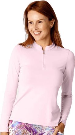 Sofibella Womens 1/4 Zip Golf Shirt in Cotton Candy at Nordstrom, Size Large