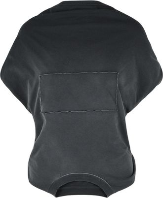 Maison Margiela Dark Grey Twisted Upside-Down Cotton Top