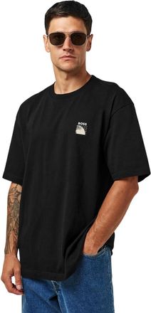 HUGO BOSS Heren Radar Regular T-shirt (Zwart)