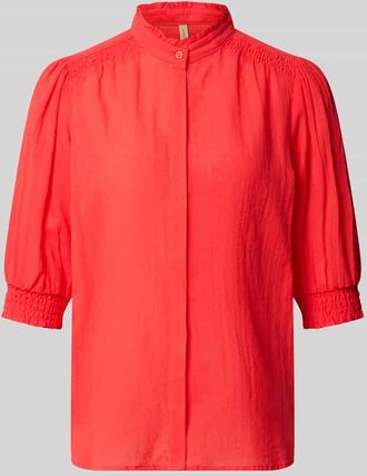 Soyaconcept Hemdbluse mit 3/4-Arm Modell FABIANA in Koralle, Gr&ouml;&szlig;e XXL