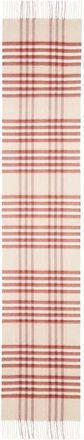 Johnstons of Elgin Grid Check Cashmere Fringe Scarf in Blonde Ru7642 at Nordstrom