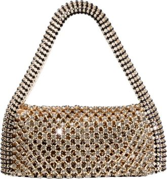 Benedetta Bruzziches Tassen, Dames, Geel, ONE Size, Satijn, Mini Tas
