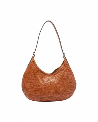 Dragon Diffusion Womens Luna Mezza Shoulder Bag In Tan