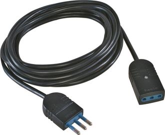 Trade Shop Trade Shop - Cable De Extensi&oacute;n Corriente El&eacute;ctrica Casera De Casas Home Garden - -8m Negro