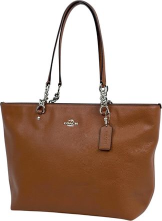 Coach Brown Leather Tote Bag (Pre-Owned)