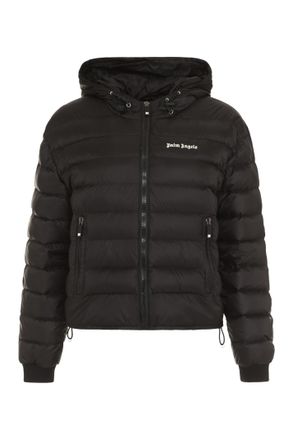 Palm Angels Hooded Full-zip Down Jacket