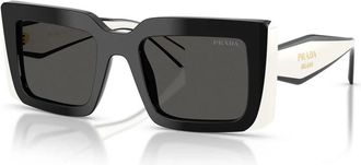 Prada Sunglasses, female, Black, Size: 52 MM PR D01S Sunglasses