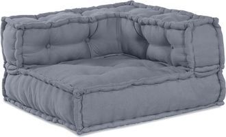 vidaXL Cushion Grey 140 x 70 x 36 cm Polyester Vidaxl