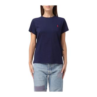 Polo Ralph Lauren T-Shirts, female, Blue, 2XL, Crew Neck T-Shirt