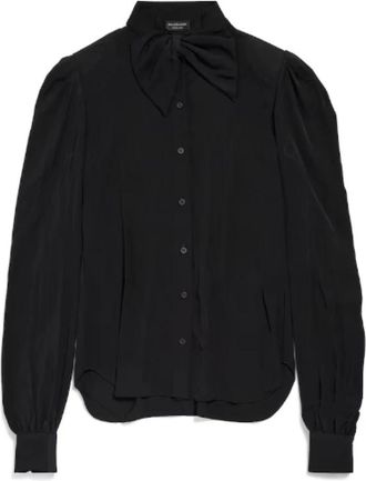 Balenciaga Overhemden, Dames, Zwart, S, Shirts