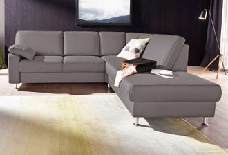 Sit&more Ecksofa »Belfort L-Form« wahlweise mit Vorziehsitz und Bettkasten
