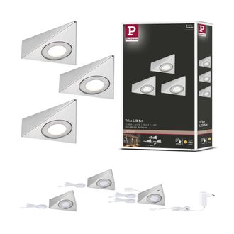 Paulmann Trias Kit De Iluminaci&oacute;n Led Acero Cepillado Plata