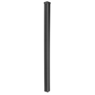 Hhg Hhg - Nunca Usado] Poste Wpc Sarthe Valla Wpc, Poste De Columna, Sistema Plug-in 1.88m, Antracita