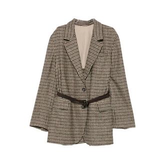 Brunello Cucinelli Jacket - female - Brunello Cucinelli - Blazers - Brown - XS - Jackets