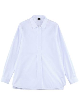 Fay cotton shirt - women - Cotton - M - Blue