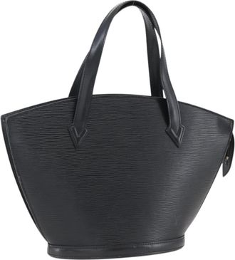 Louis Vuitton Saint Jacques Handbag Epi Leather Black Leather Handbag (Pre-Owned)