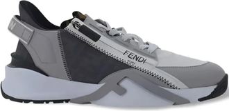 Fendi Leren sneakers - Grijs