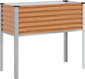 vidaXL Maceta Para Jard&iacute;n Marr&oacute;n Claro 100.5 X 40.5 X 90 Cm Vidaxl