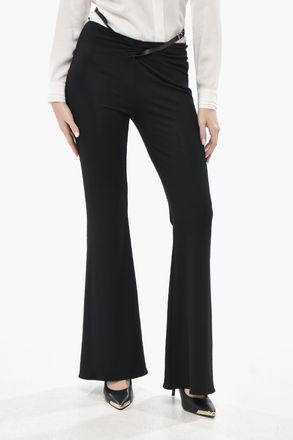 Courr&egrave;ges Pantaloni Bootcut in Viscosa Stretch Courreges