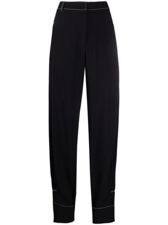 Stella McCartney Nancy tapered trousers - women - Viscose - 36 - Black