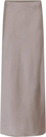 Bruuns Bazaar Acacia Joanelle Skirt - Dames - Maxi Rokken - Beige - XL - Polyester - Rokken