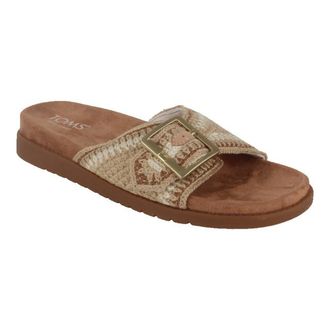 Toms Marin Slide Textiel Dames Amandel Multi Sandalen